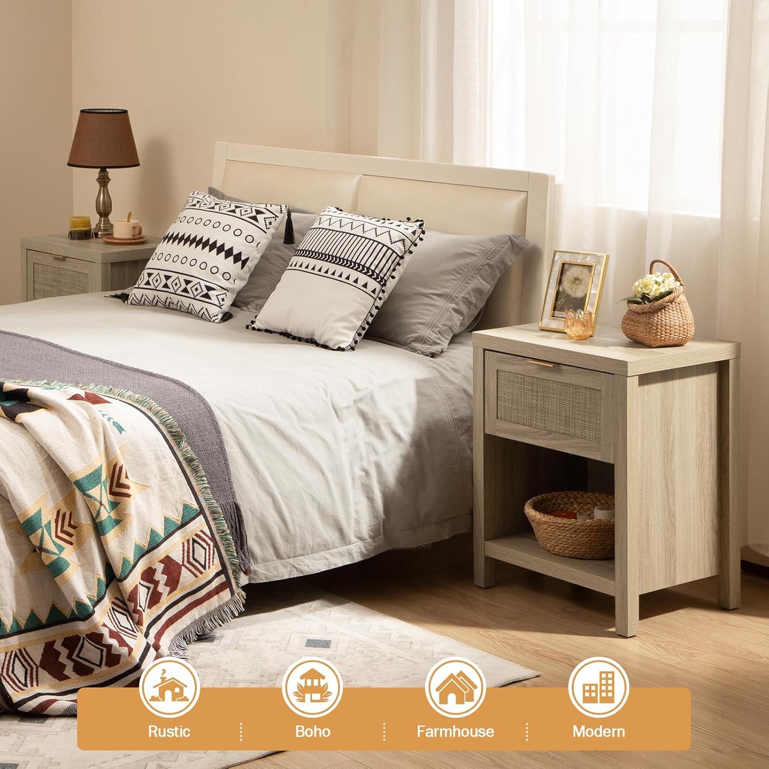 Our Honest Take on the SICOTAS​ Rattan nightstand: Stylish & Sturdy