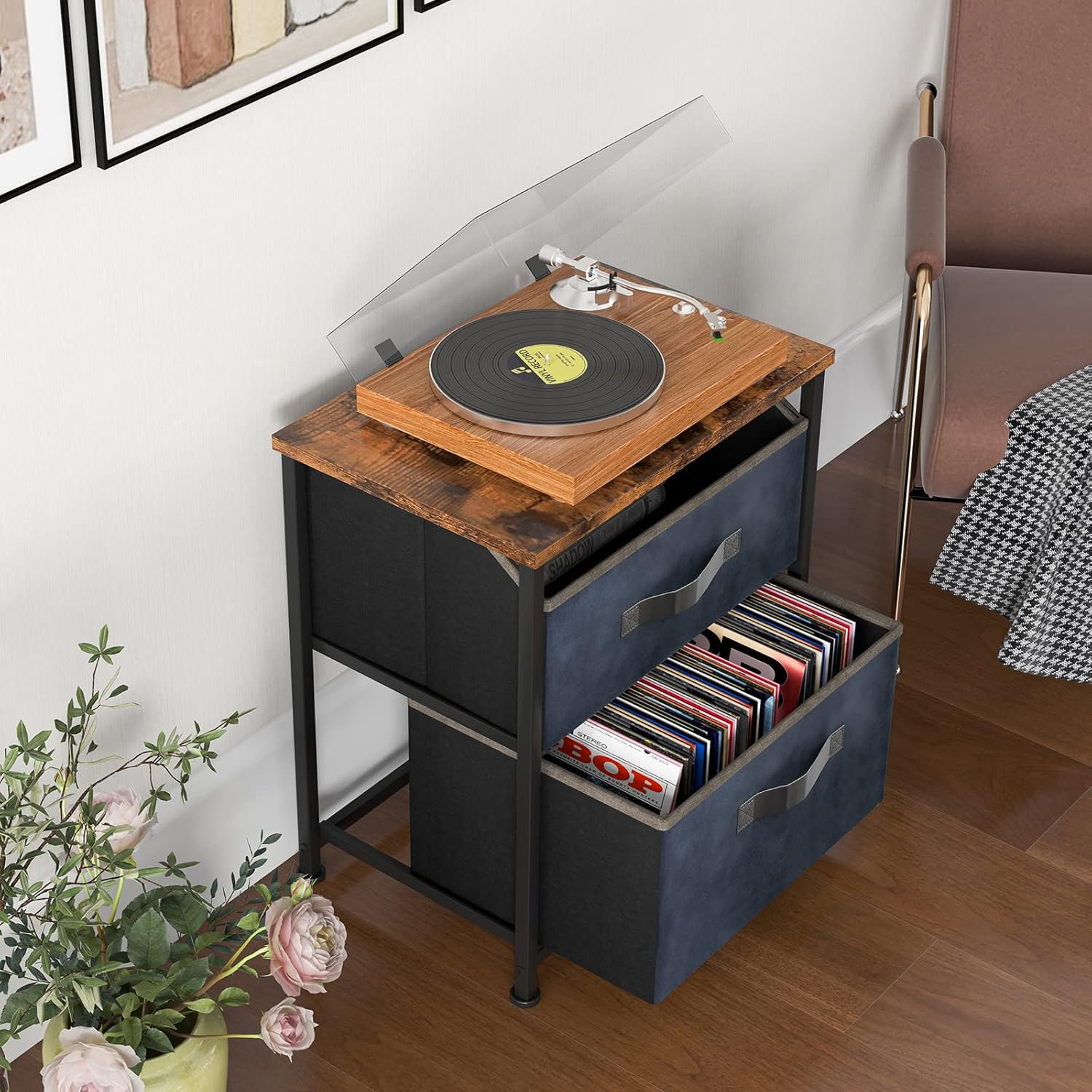 how We ⁣Organized​ Our Bedroom with COSTWAY's 2-Drawer Nightstand