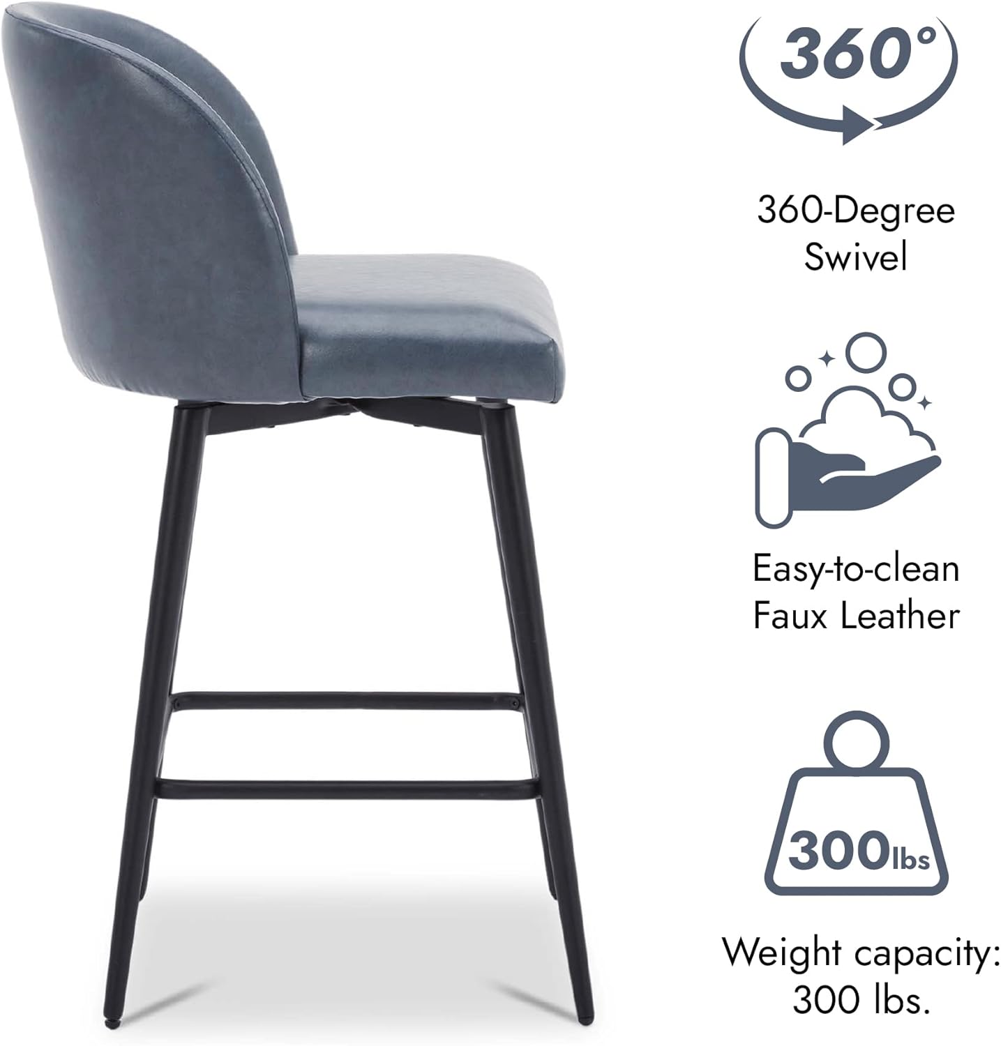 Our Take on Watson & Whitely Blue Swivel Bar Stools: Comfort Meets​ Style