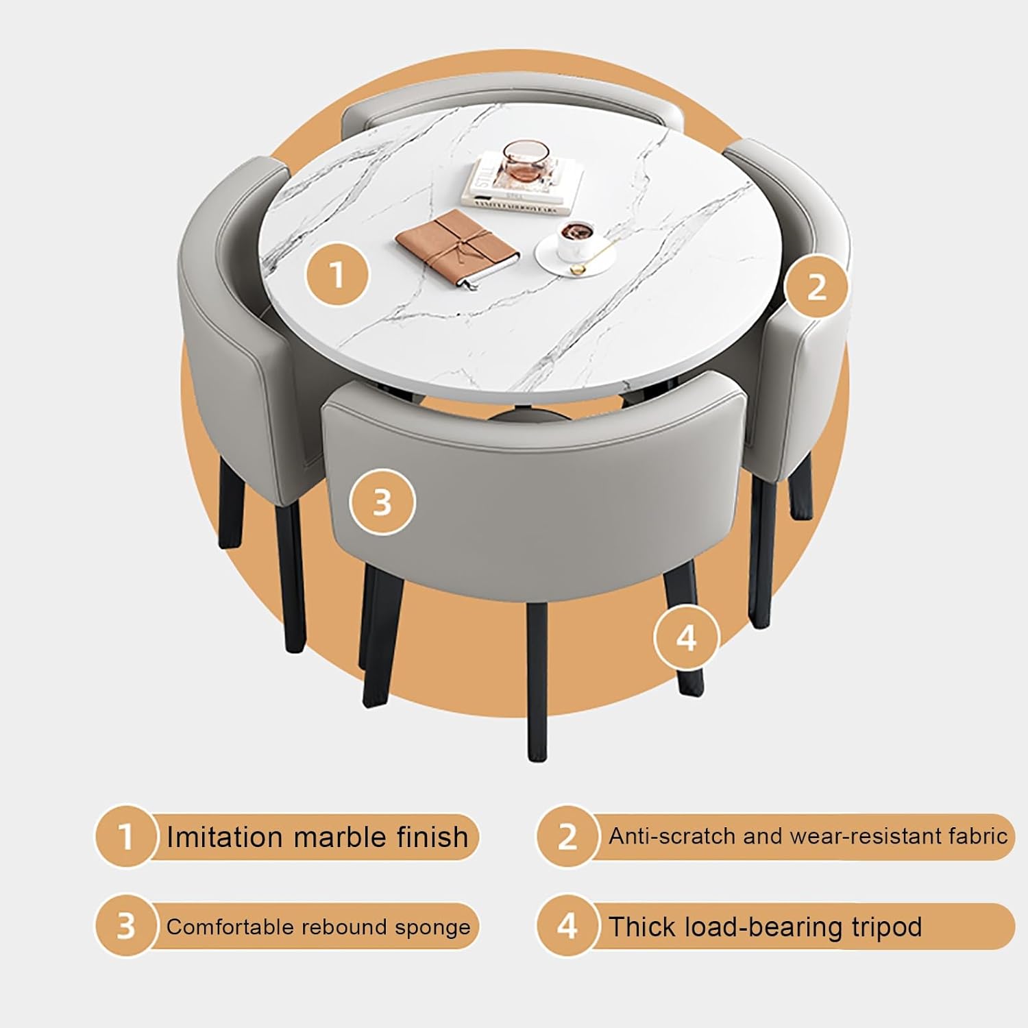 Our Honest Take on the Stylish Square Dining Table & 4 Chairs Set