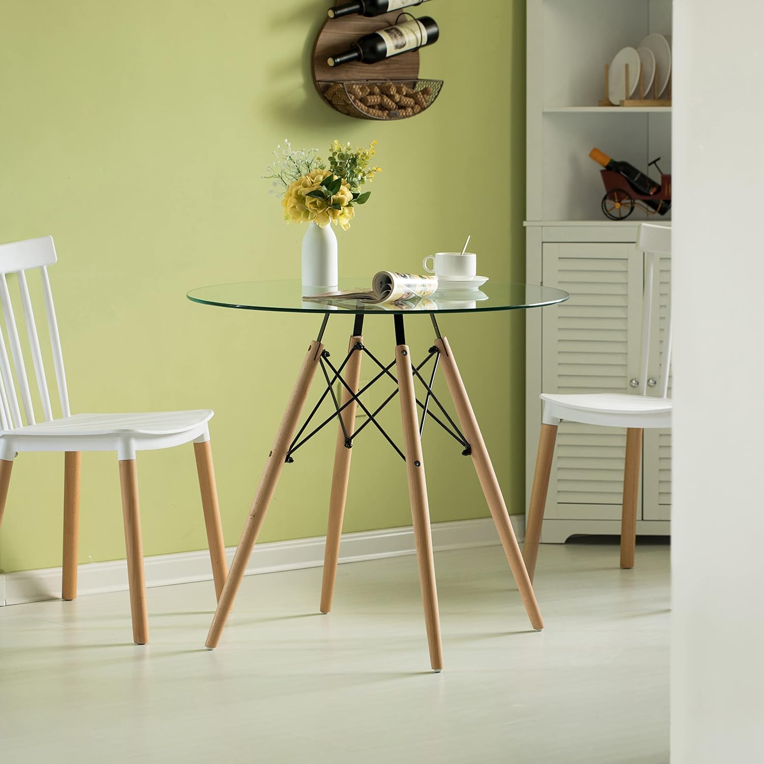 Our Honest ⁣Take: Stylish & Space-Saving Round ‍Glass ⁣Dining Table