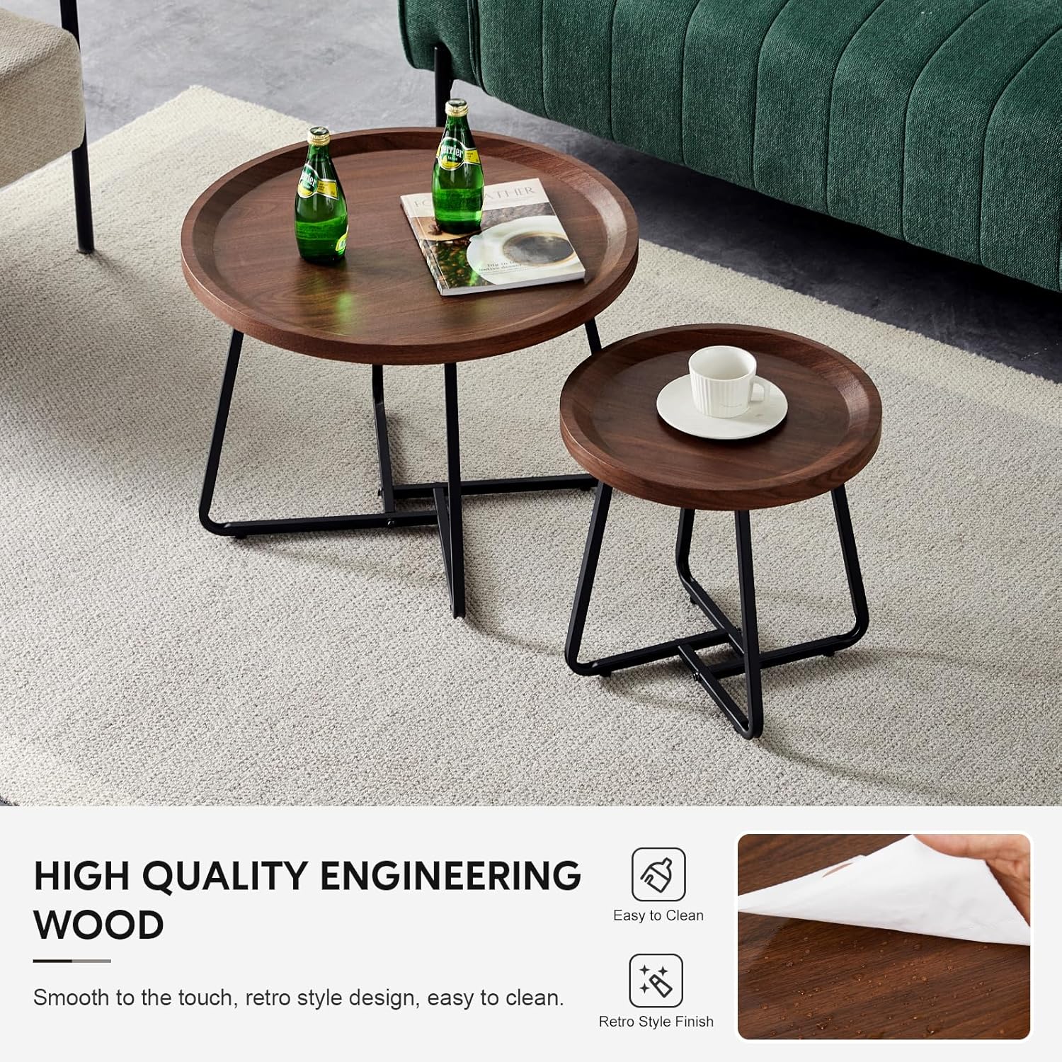 How We Made the Most of Our Space with CLIPOP's Round Coffee Tables