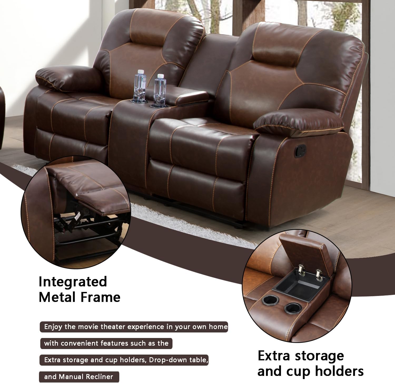 Our Take on the Ainehome Leather Recliner Loveseat: Stylish & Functional