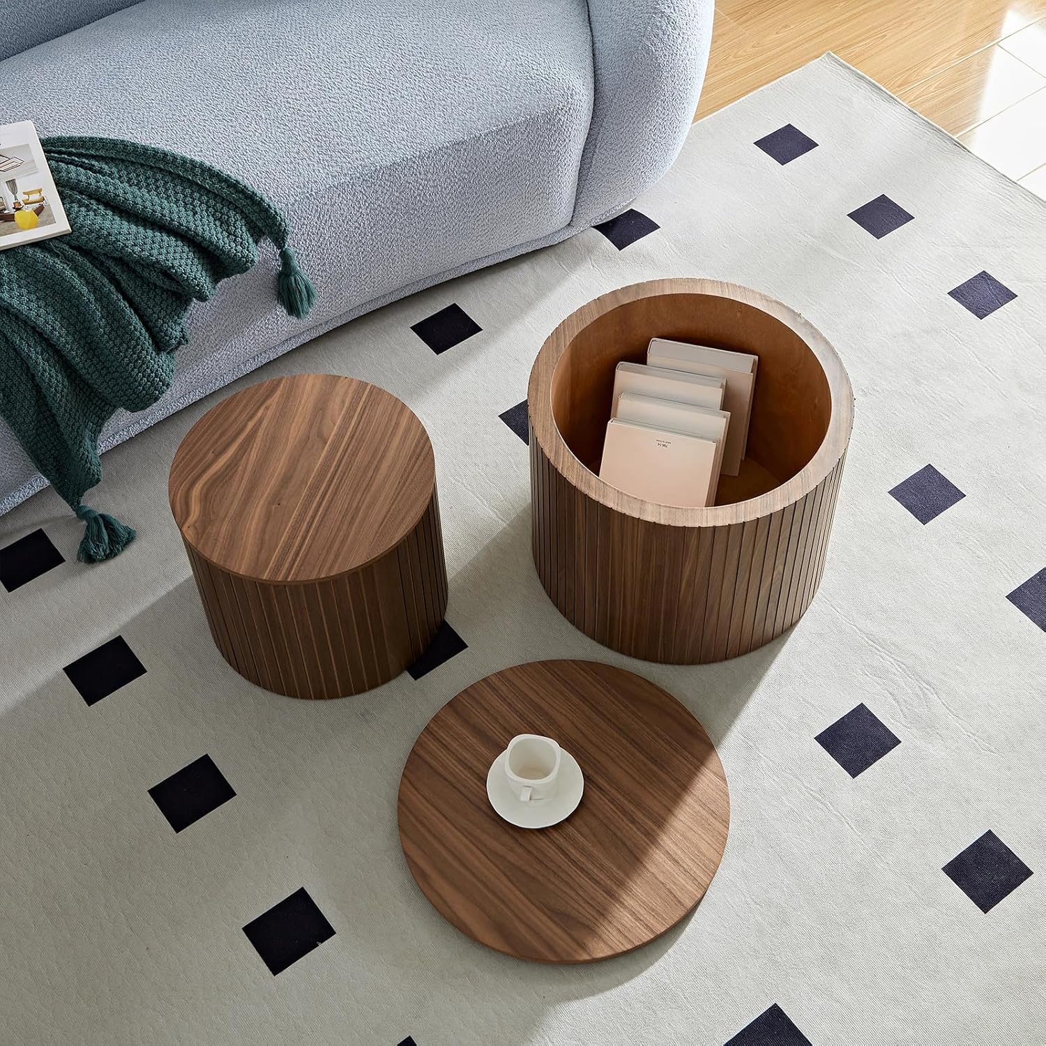 Our Take on YOPENG's Walnut Nesting Tables: Stylish ⁣&⁣ Space-Smart