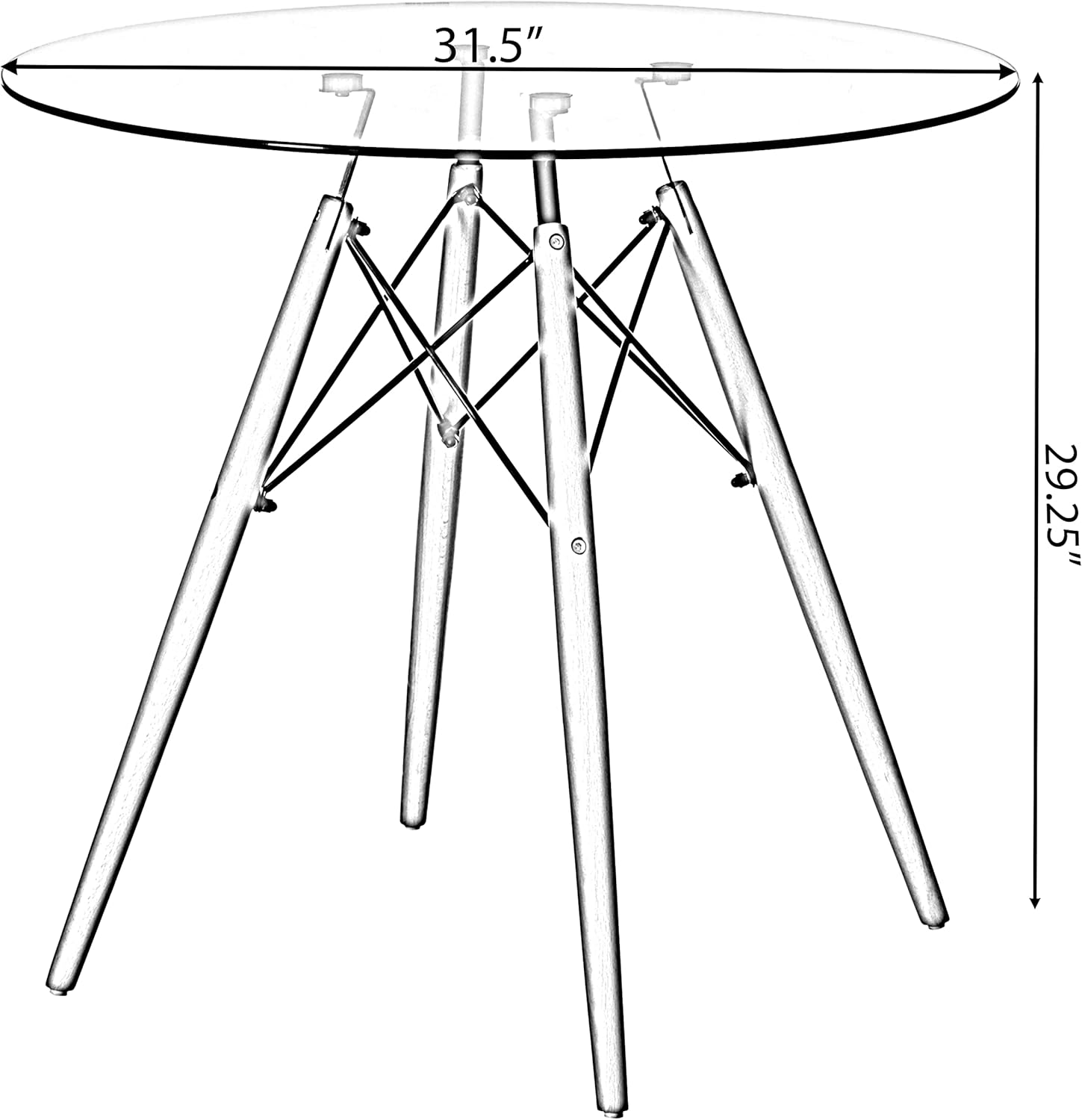 Our Honest Take: Stylish &⁢ space-Saving Round Glass Dining Table