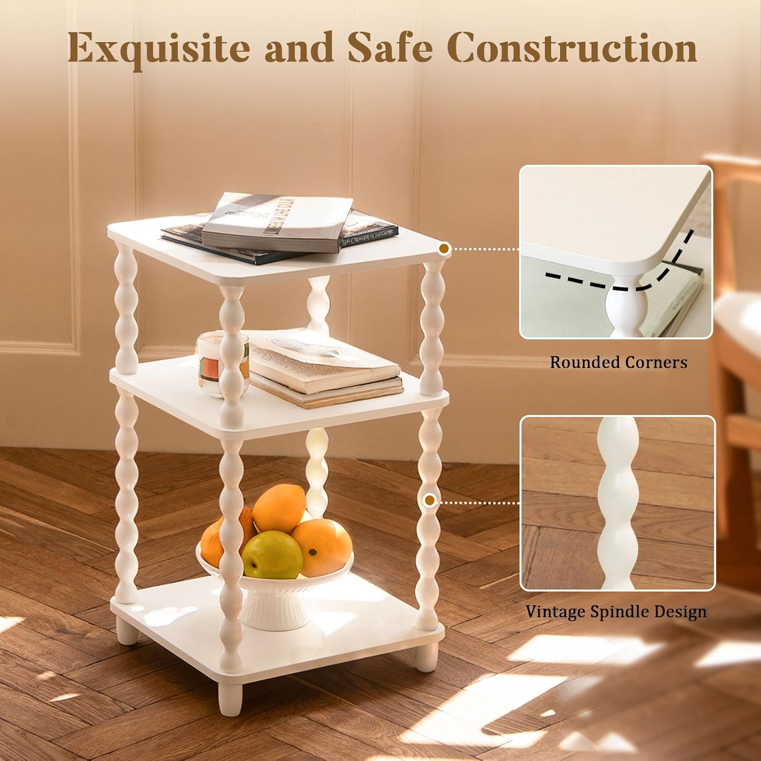 Our Honest Take: Stylish & Sturdy 3-Tier‍ White ‍End⁤ Table Review