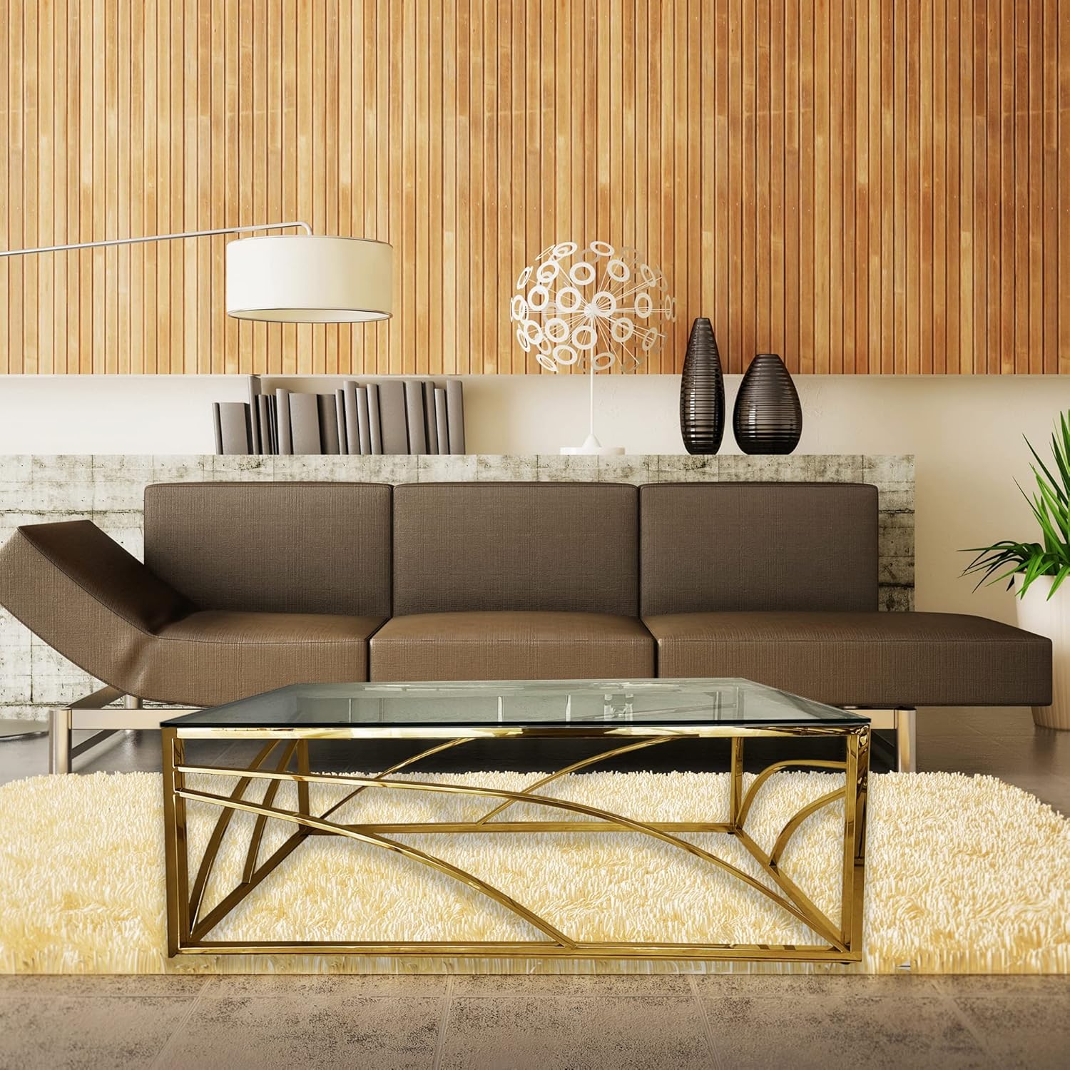 our Take ⁤on the Sleek​ Gold & Glass Coffee Table ⁣for Living Rooms