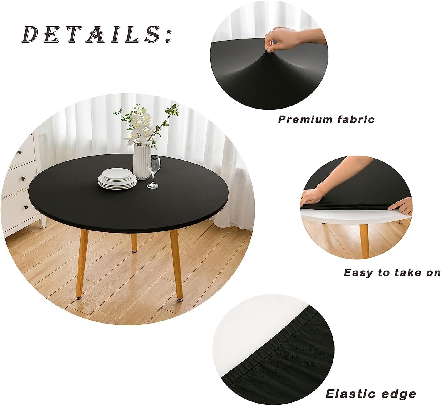 Our Honest Take on the Wood​ Round Table Cloth for 40