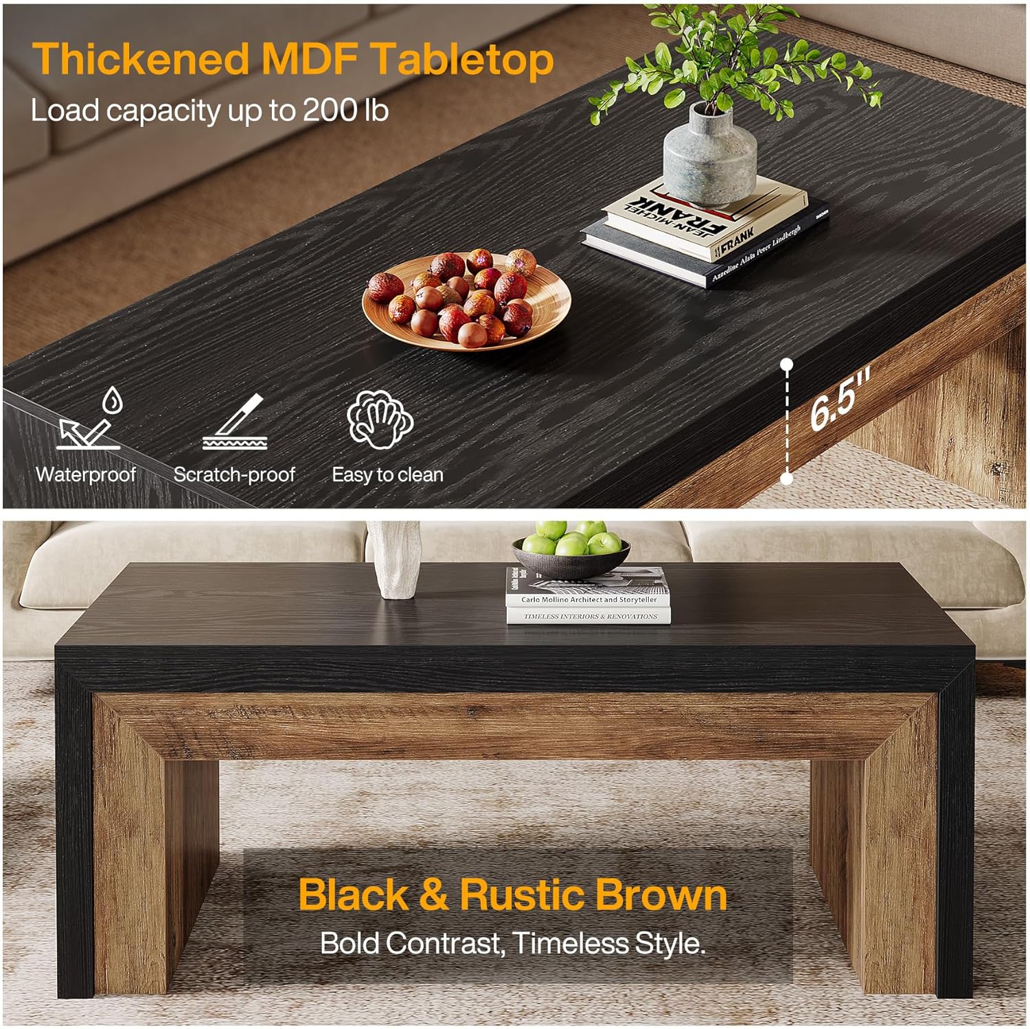 Our Take on the Tribesigns Farmhouse Coffee Table: Stylish &‍ Sturdy