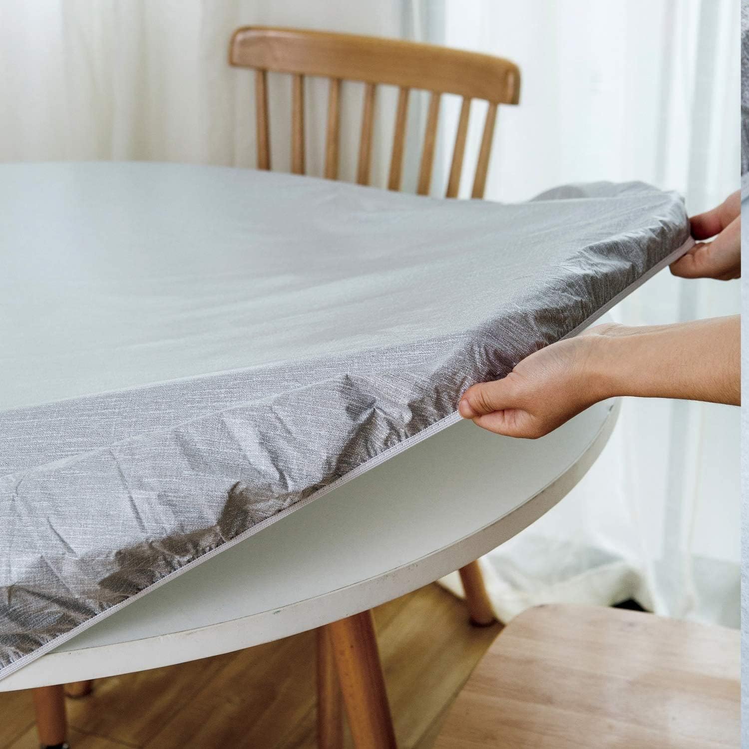 Our Honest Take on the Wood Round Table Cloth for ⁣40