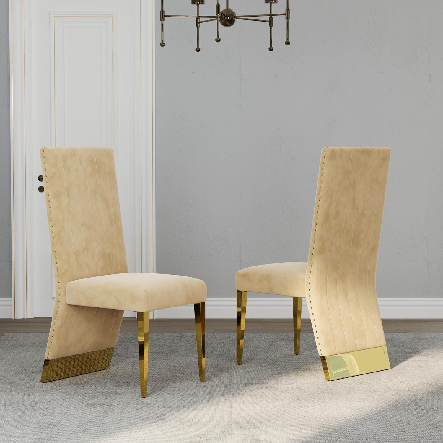 Our Take on AUZ's Glam Gold ​Dining Set:‌ Style Meets Sturdy ​Comfort