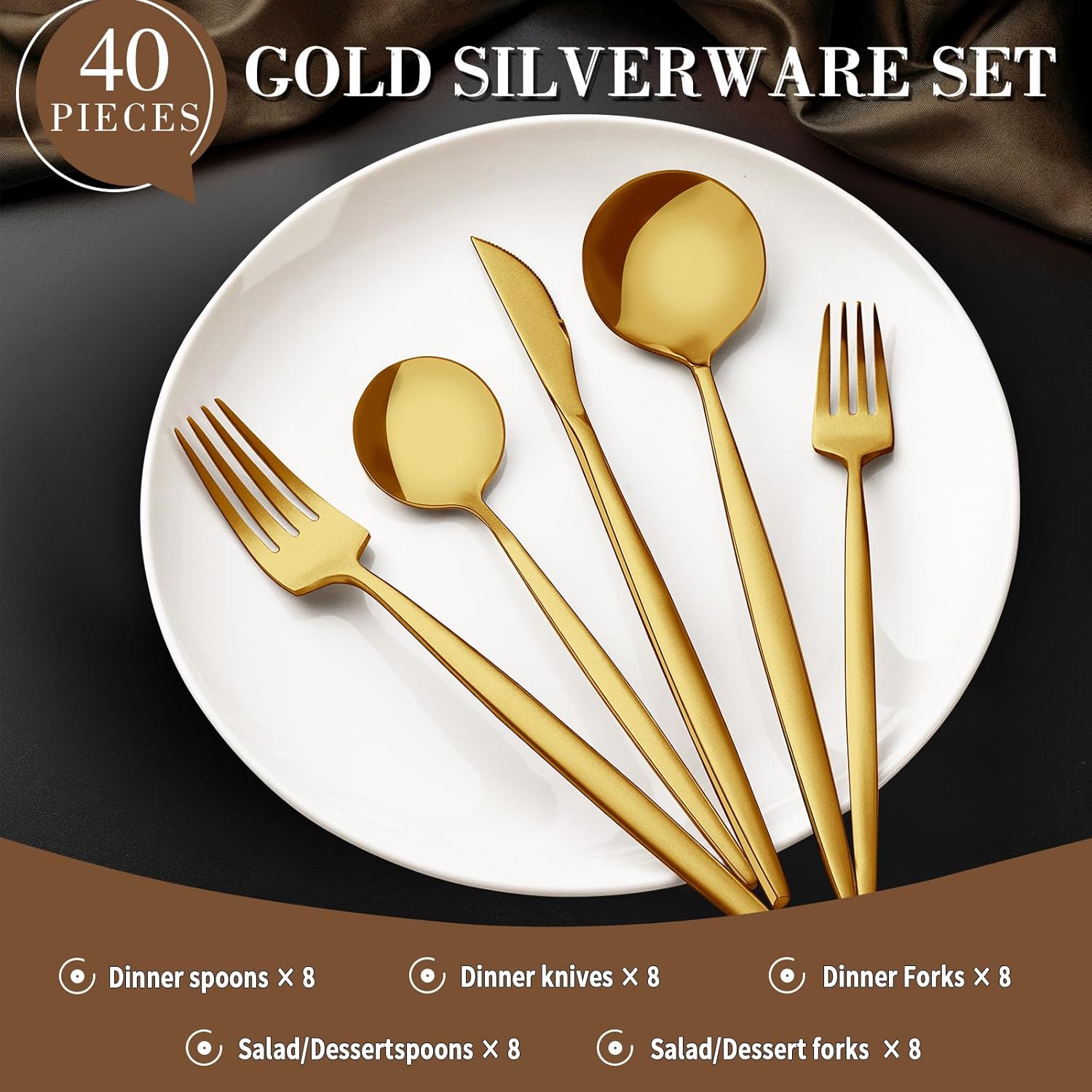Our Take on CEKEE Gold Silverware: Stylish, Sturdy & Elegant for All