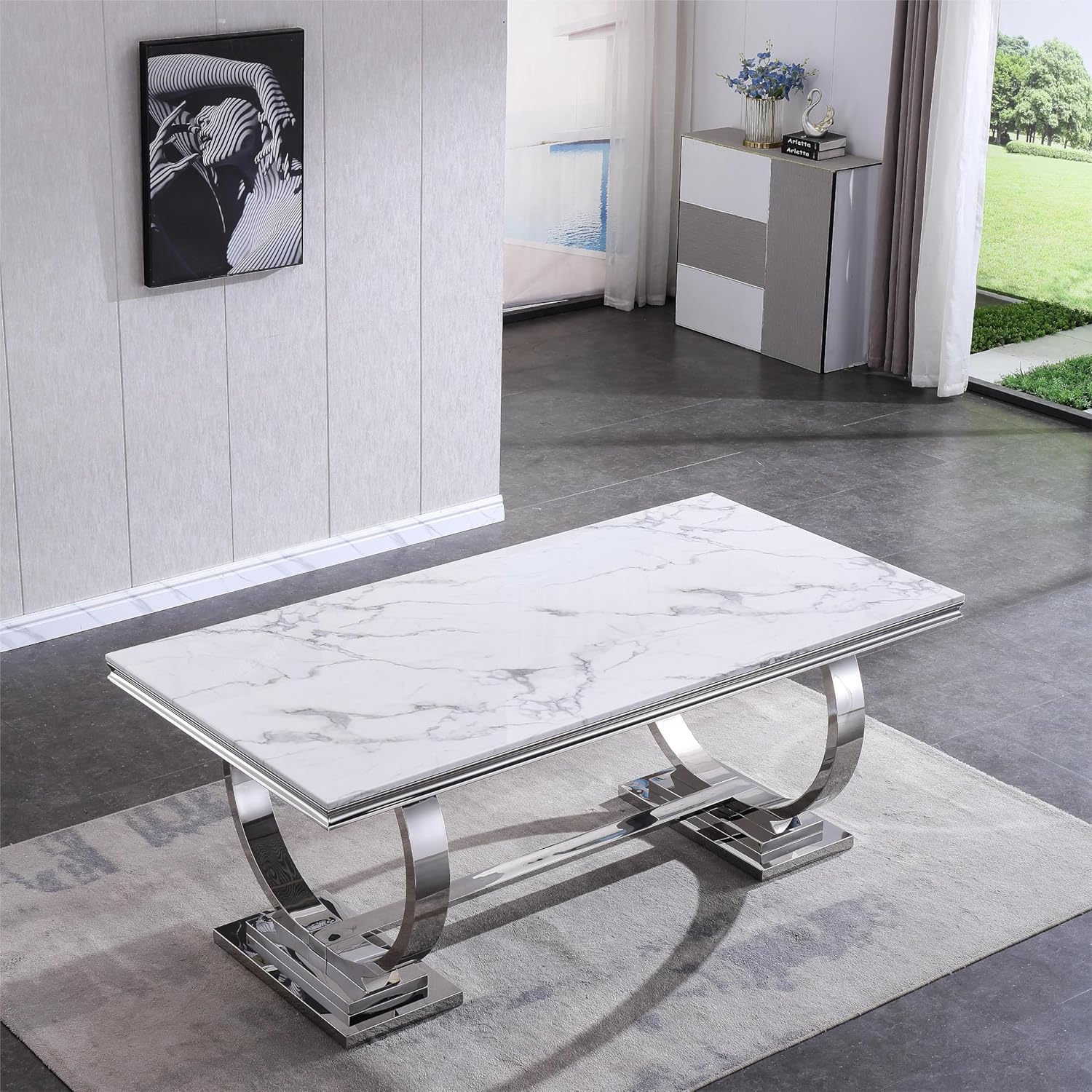 Our Take on the Modern Silver Marble ⁤Dining Table's Style &⁣ Strength
