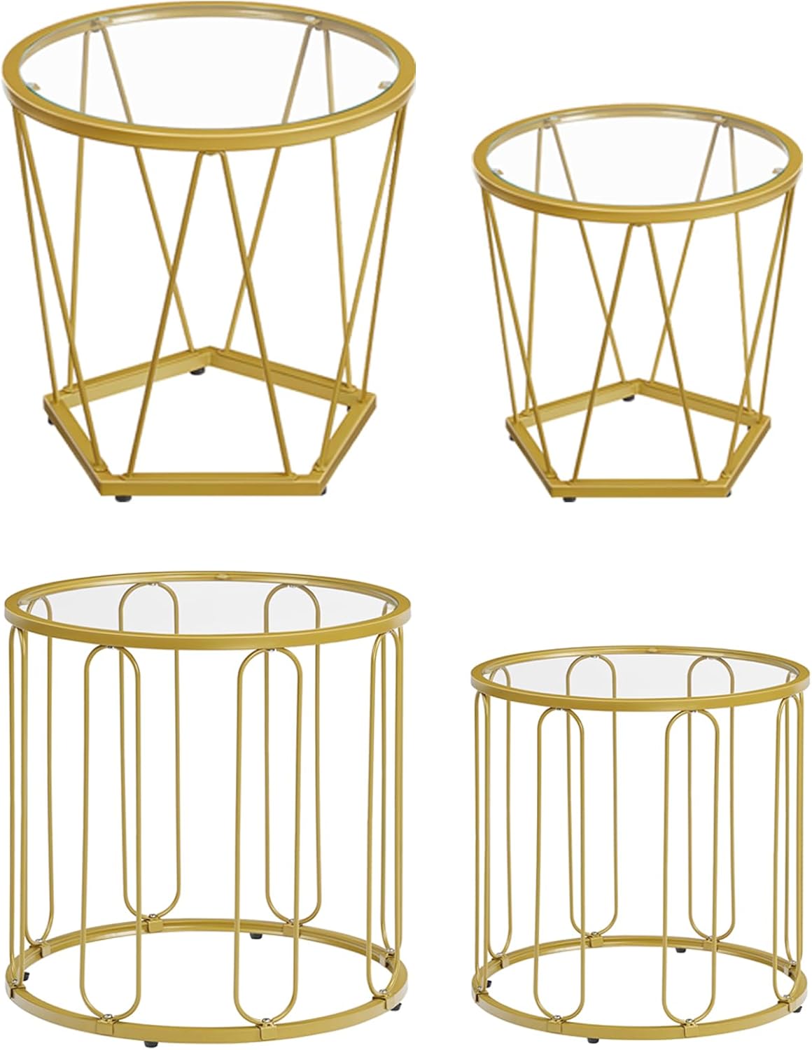 Our Take on HOOBRO's Elegant Gold Coffee & End Table Set