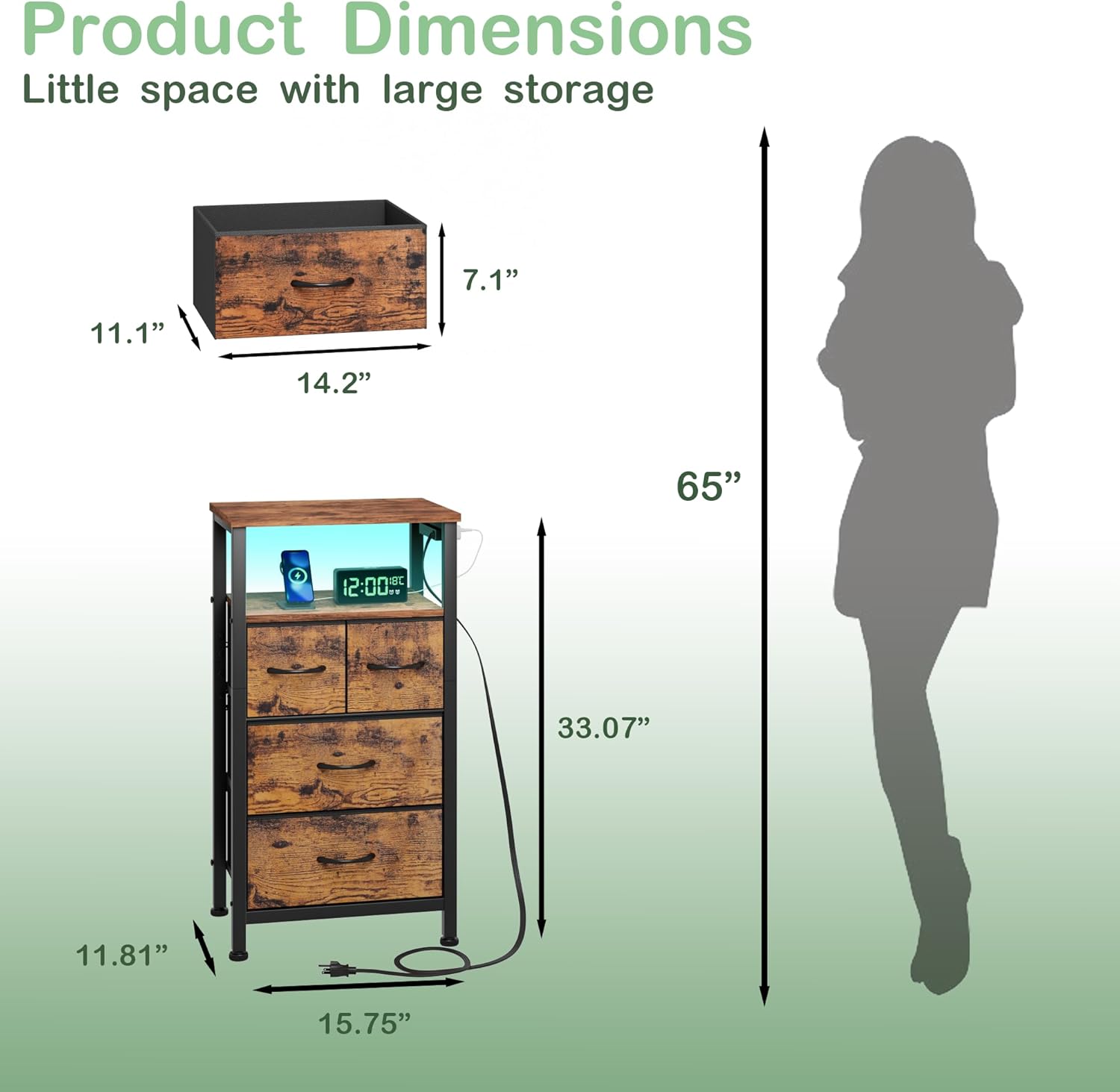 How Our Furnulem LED ⁤Dresser⁢ & ⁣Nightstand Upgrade Bedroom Life