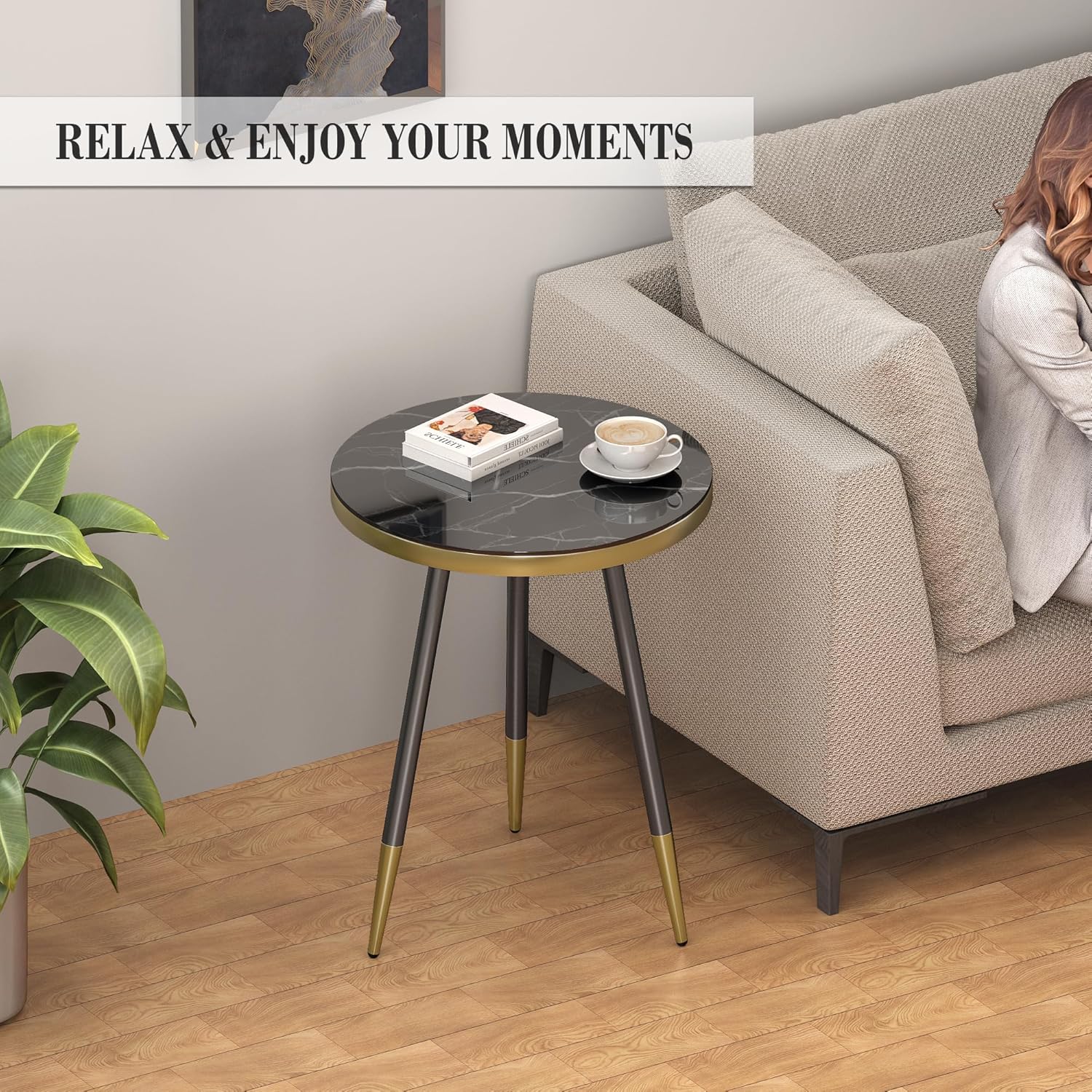 How We Transformed Our Space with DYZAIMAX's Sleek Round Table