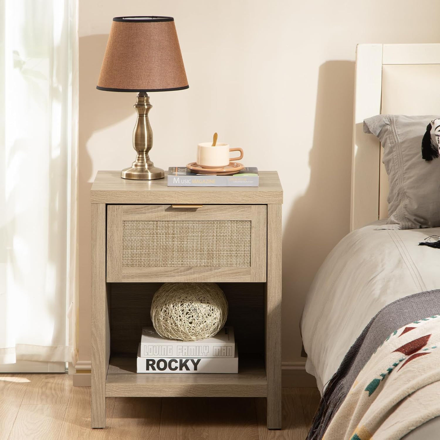 Our Honest‌ Take on the ​SICOTAS Rattan Nightstand: stylish & Sturdy