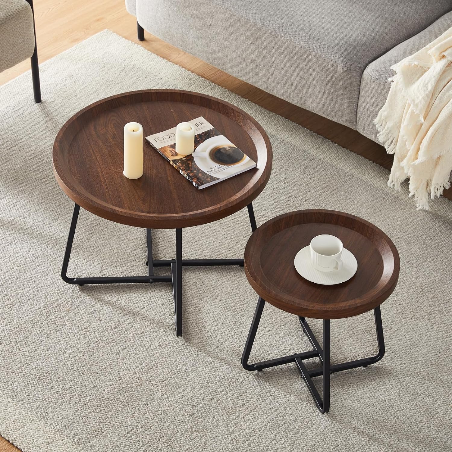 How We Made the Most of Our Space with CLIPOP's Round Coffee Tables