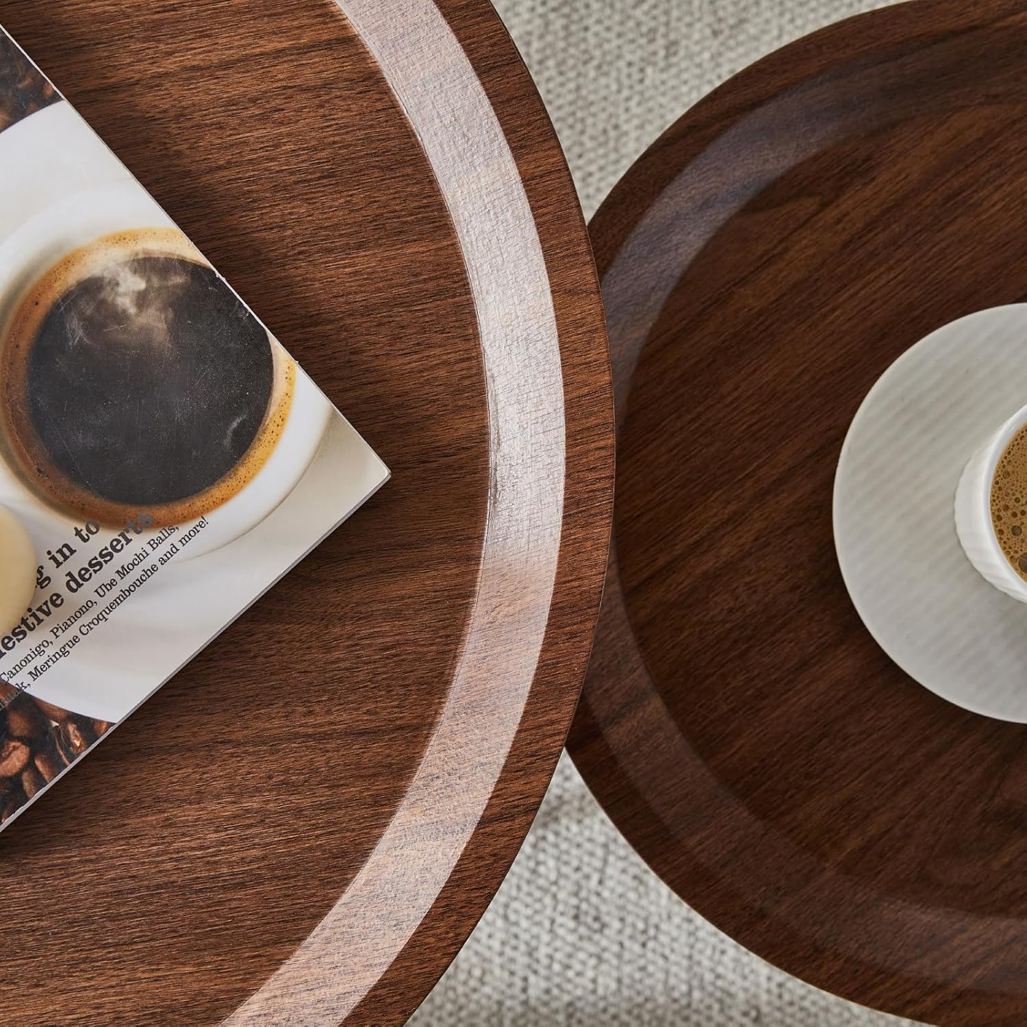 How we Made the Most⁣ of Our Space with CLIPOP's Round Coffee Tables