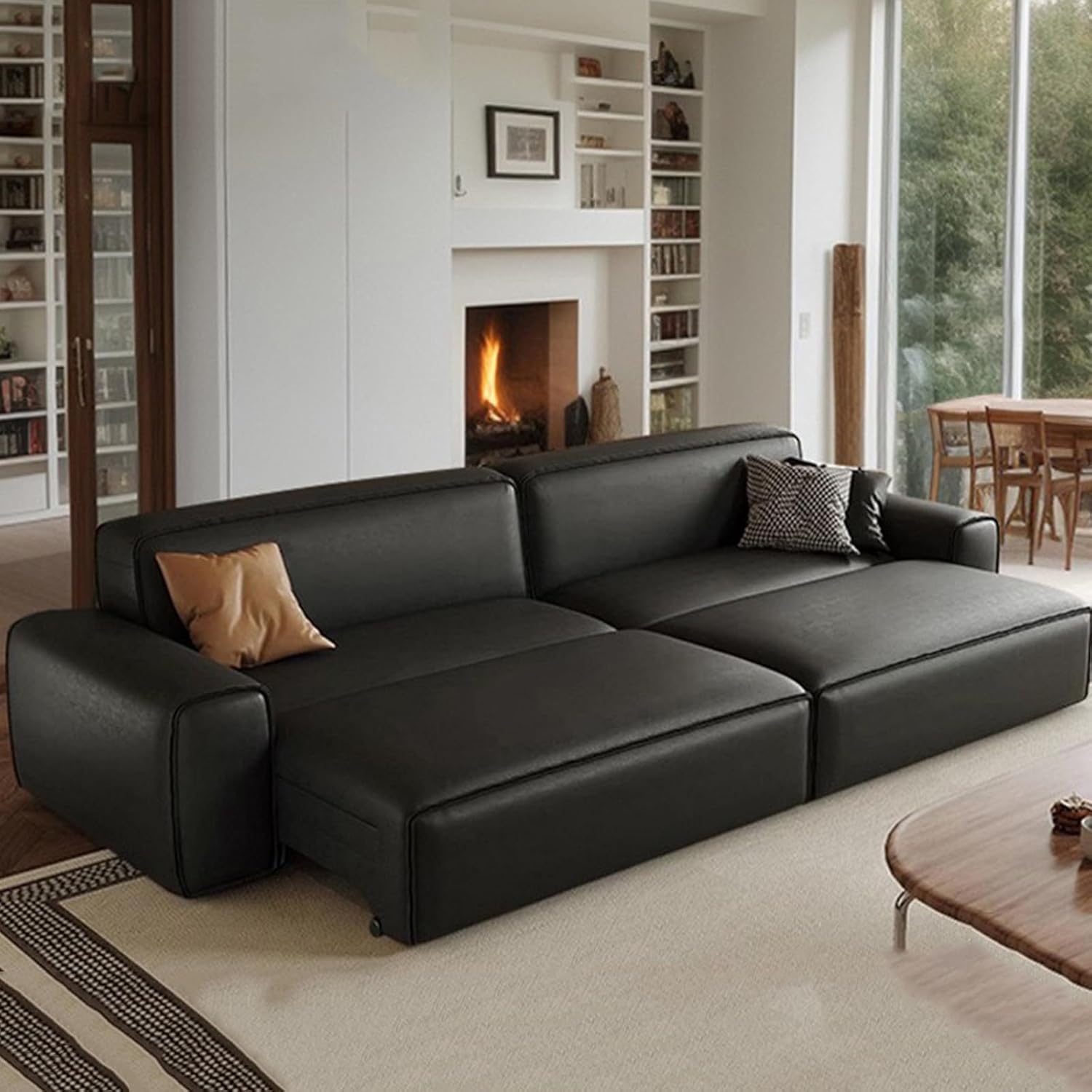 Our Take on ⁤the Oversized Modular Leather Sofa Bed: Stylish & Smart