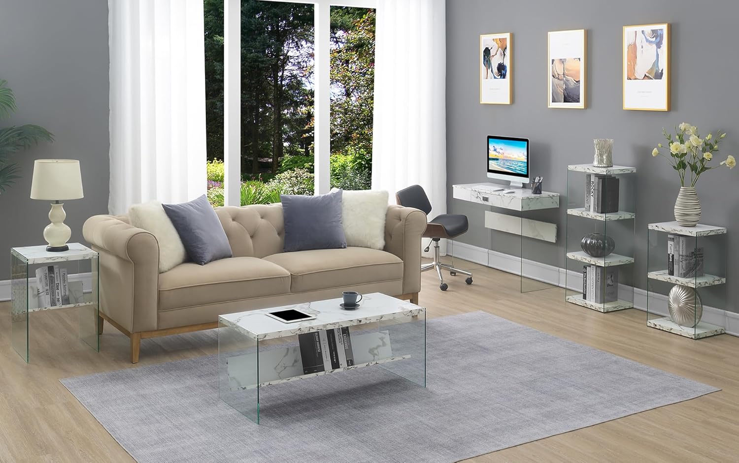 Why We Love the SoHo Glass Coffee Table's Stylish Storage