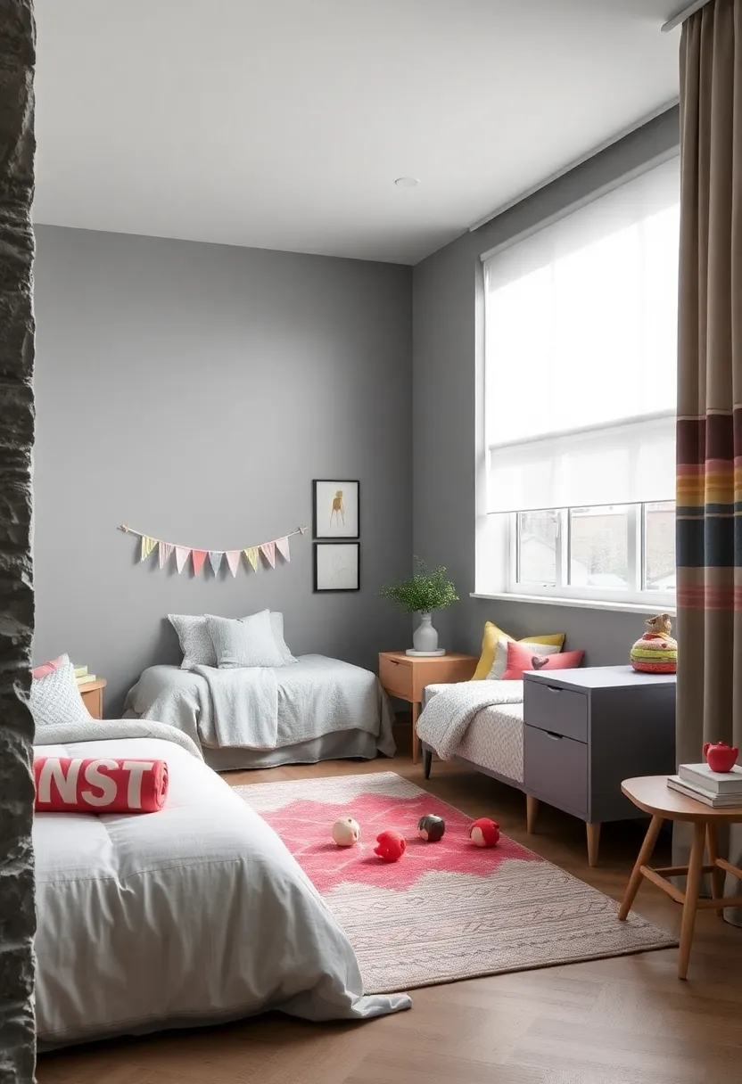 Cool Gray: A neutral backdrop that ‍allows colorful toys and⁤ decorations to pop