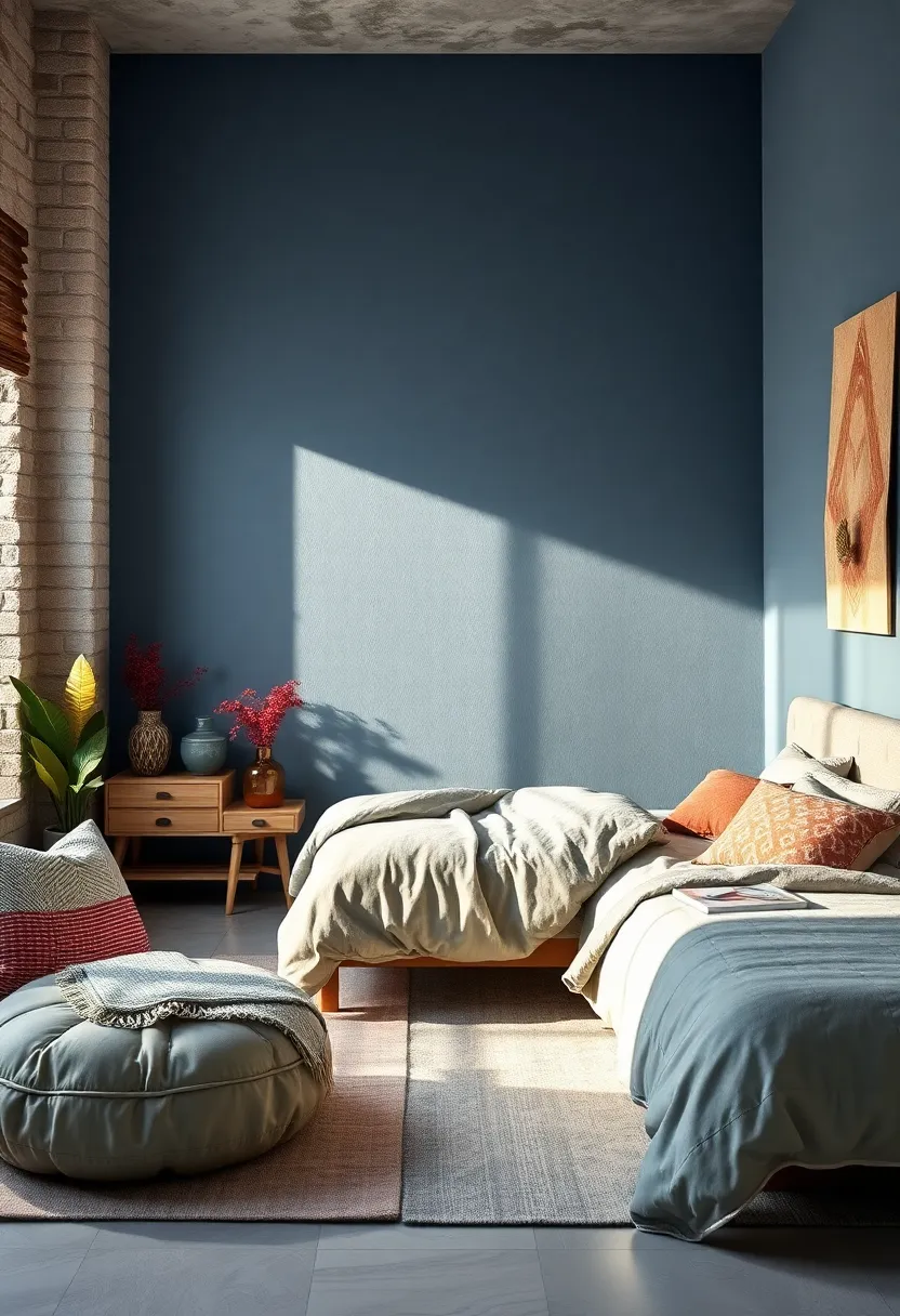 Dusty Blue: A muted tone that calms the mind and promotes restful sleep