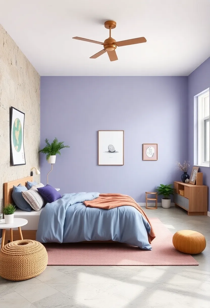 Light Periwinkle: A playful blend ⁣of blue​ and purple to stimulate imagination