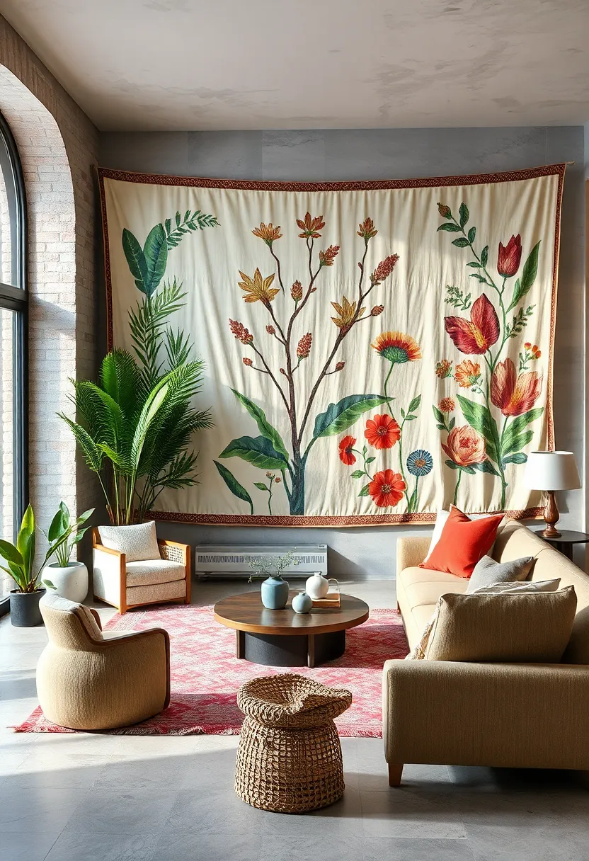 Elevate Your Space with Large-Scale Botanical Prints in Rich Textiles