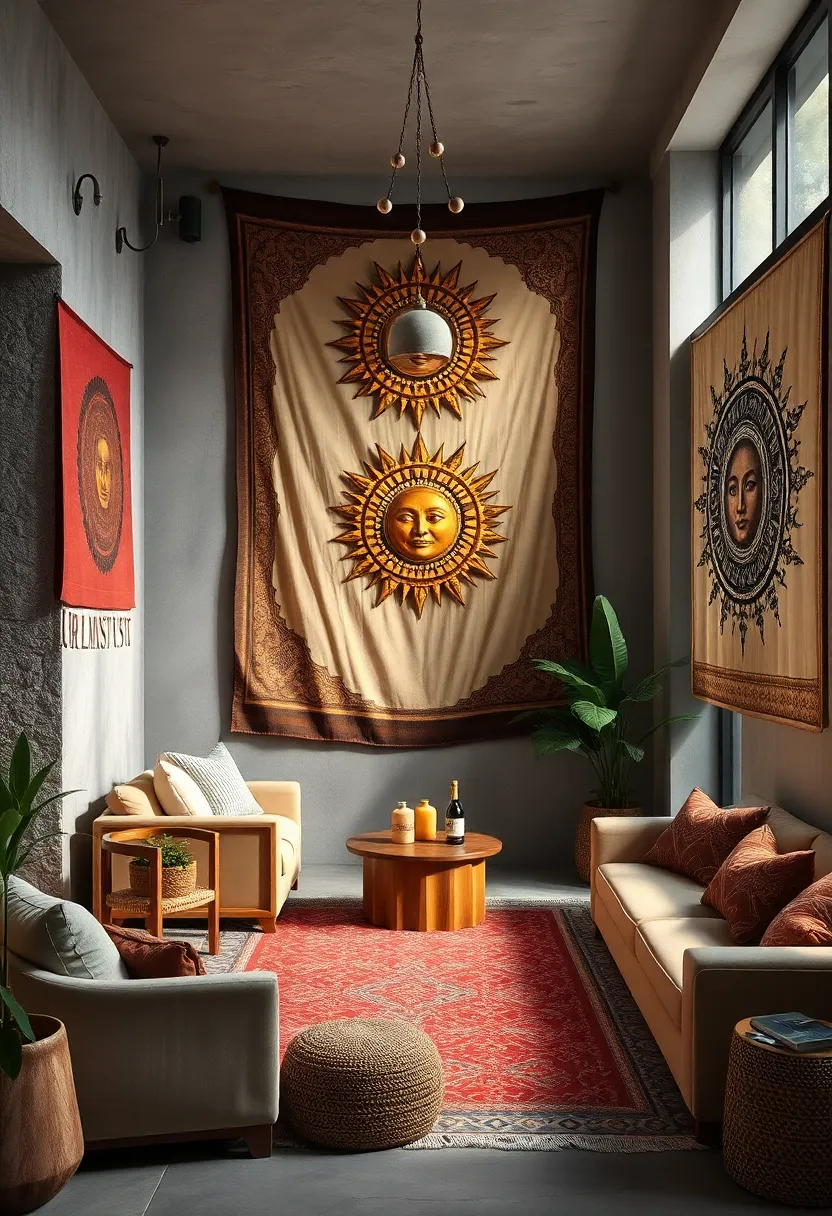 Use Sun and Moon Motifs to Create a Mystical Ambiance