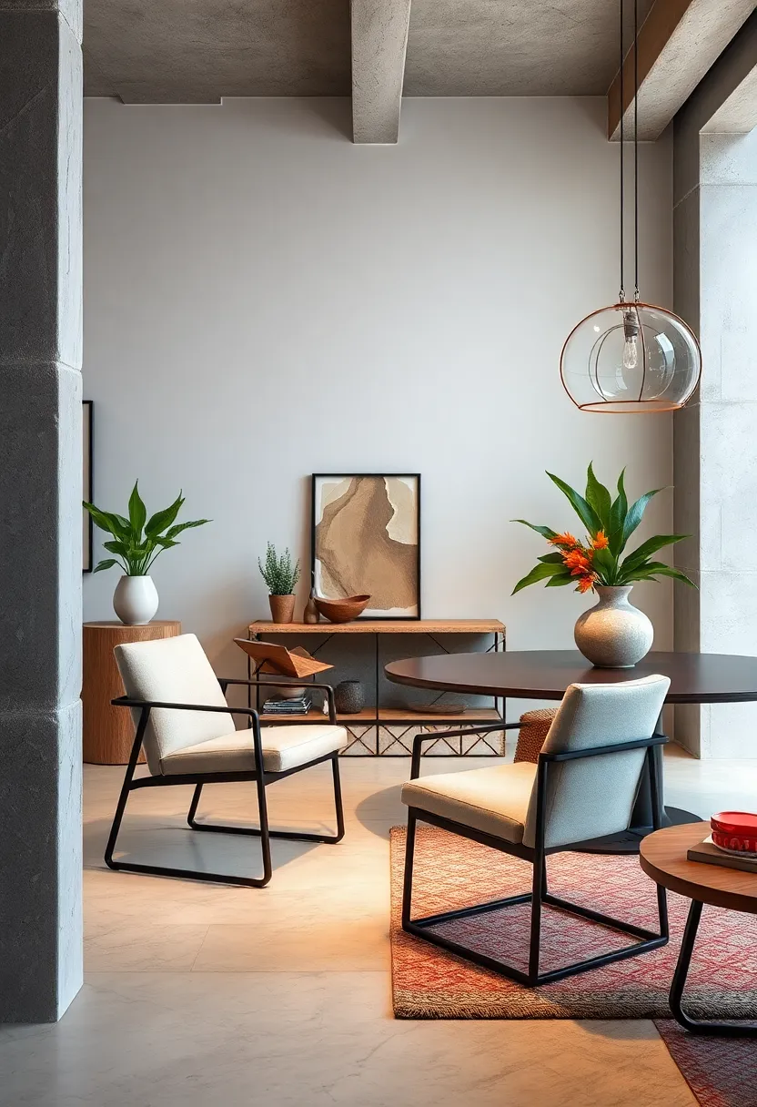 Contemporary‌ Metal Frame Chair with Fabric ⁢Seat: Industrial chic meets plush comfort in this balanced design