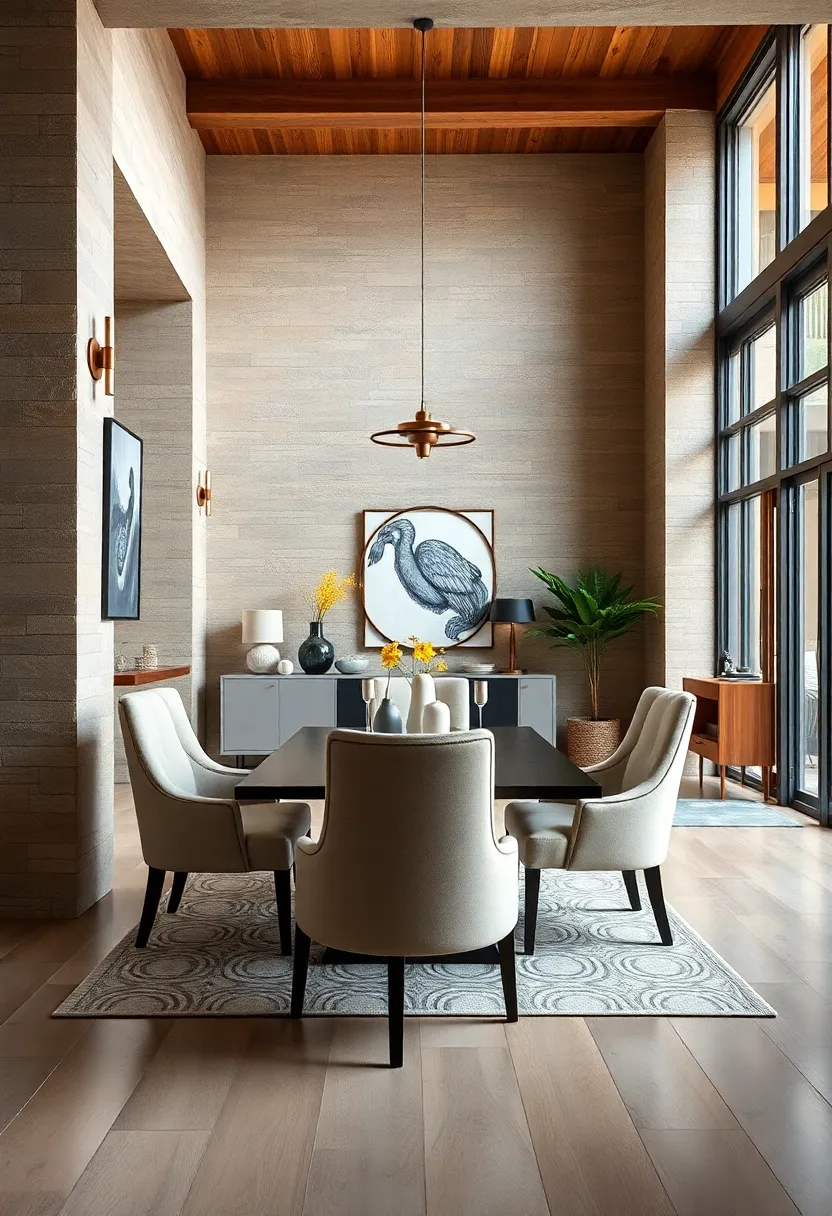 Woven⁢ Rattan Chair with‍ Cushion: Natural​ textures ⁣bring⁢ warmth to your dining space,complemented by soft seat ​pads