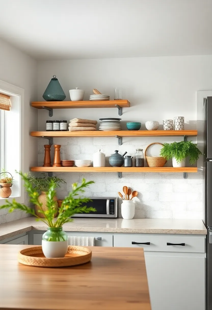 Bamboo ⁤Slat Floating ⁣Shelves⁢ with Rope accents: ⁢Natural bamboo shelves accented⁢ with nautical rope bring ​warmth and texture for a coastal-inspired cottage kitchen