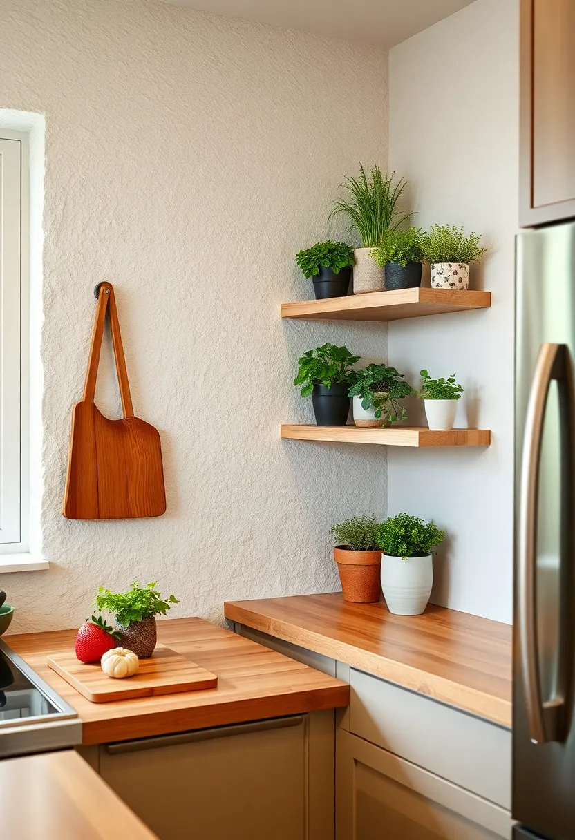 Distressed ‌Pine Corner‍ Shelves ‍with Herb Pots: Maximize kitchen corners ⁣using distressed ​pine shelves adorned with fresh⁣ herbs for a lively⁢ and practical touch
