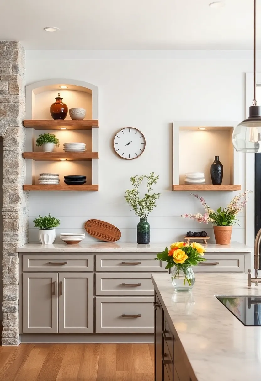 Recessed Wall niches with Beadboard Backing: ​Built-in niches lined ​with beadboard ⁣paneling‍ provide​ subtle depth and a timeless⁢ rustic aesthetic