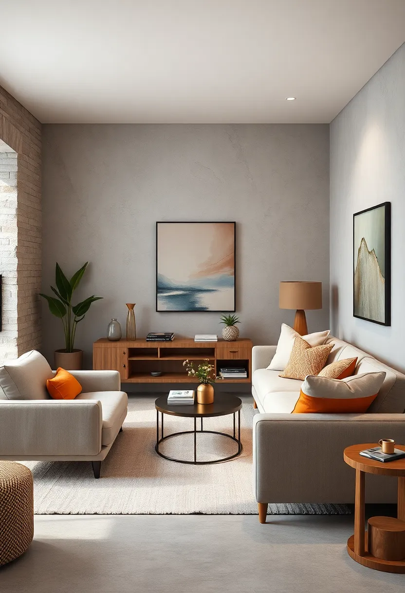 Blend textures such as linen, wool, and leather for a tactile and stylish environment