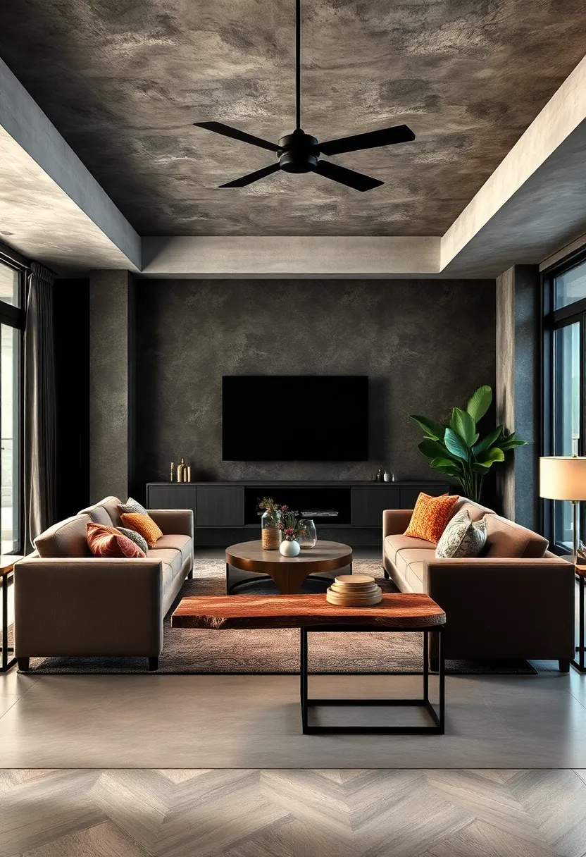 Incorporate raw edge wooden⁤ benches or stools paired with ‍black ⁢metal bases for additional ⁢seating options