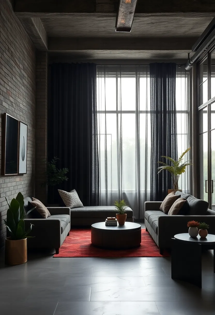 Layer ‌window treatments ⁤like heavy, dark curtains⁣ with sheer black panels to control natural light ⁢and⁣ privacy