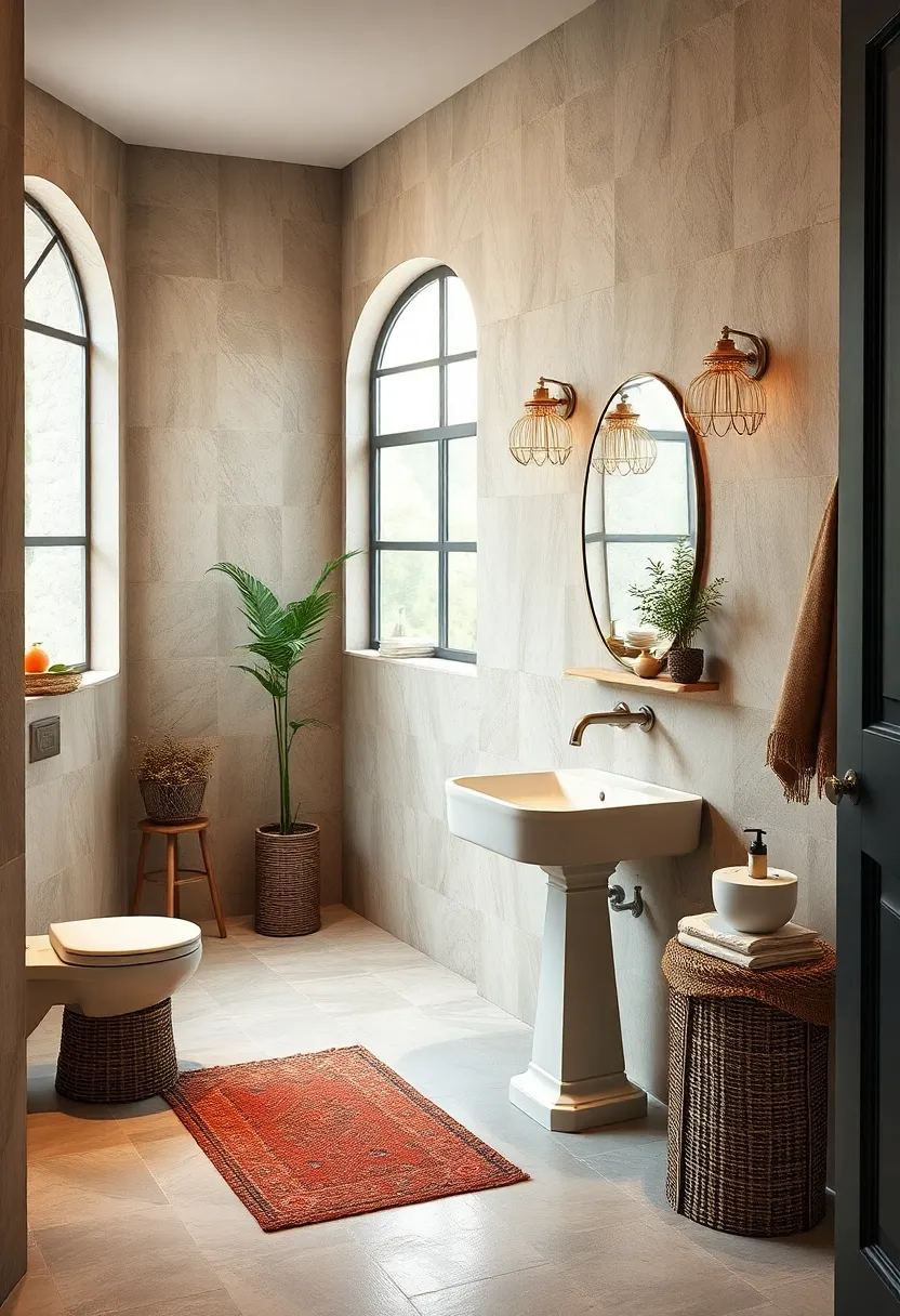 pedestal Sinks: Opt for elegant pedestal sinks that combine simplicity with vintage flair, saving space while adding character