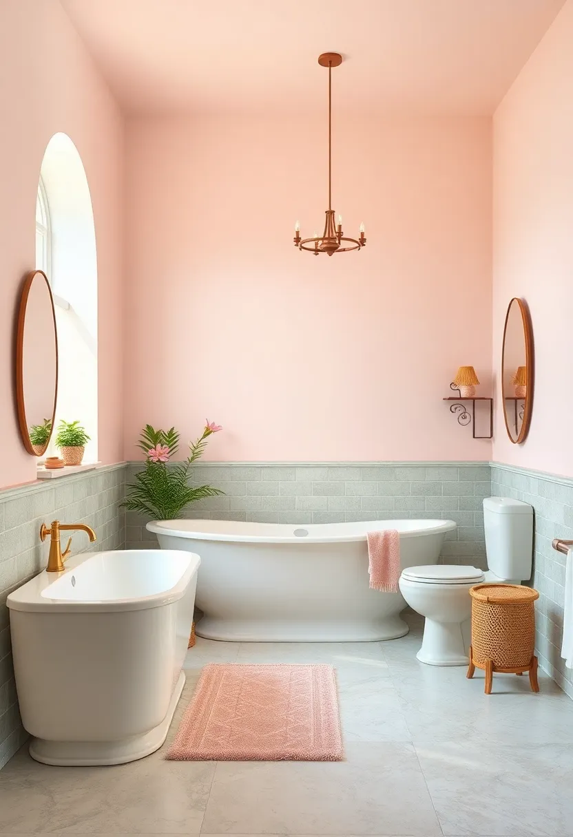 Soft Pastel Hues: Embrace pastel wall colors such as mint green, powder blue, or blush pink for soothing vintage vibes