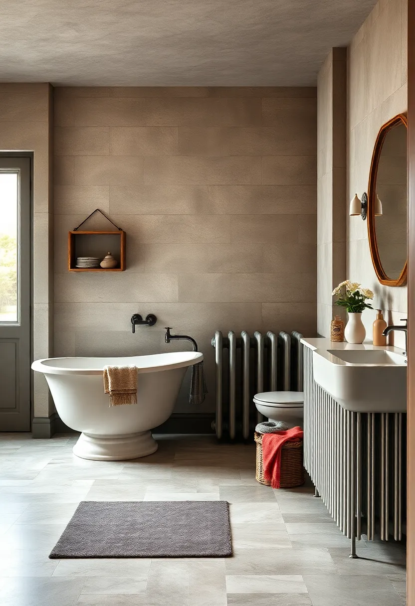 traditional Radiators: Keep or replicate cast iron radiators with classic designs to complement your vintage styling