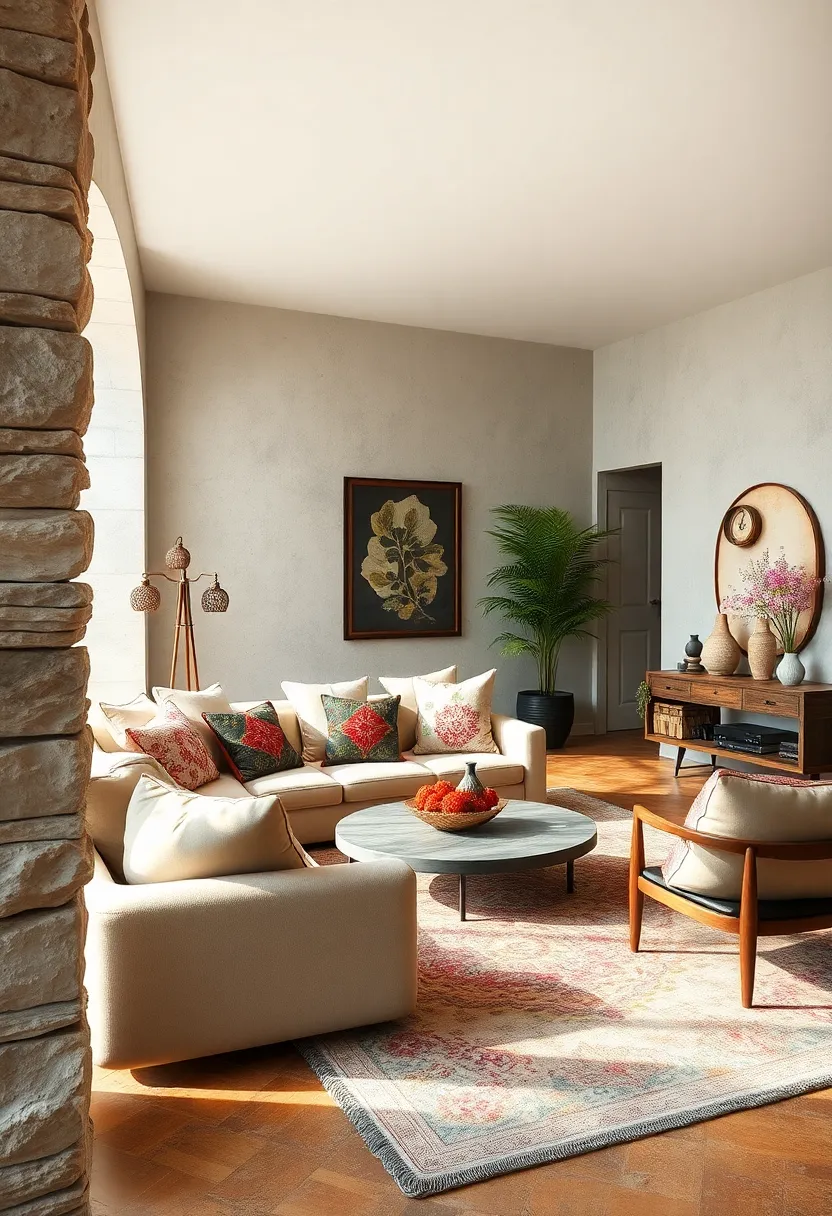 Mix embroidered cushions with plain ones to add handcrafted details without overwhelming the space