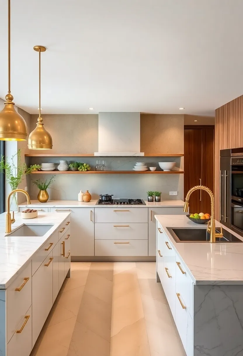 Brass and Gold Hardware for a Luxurious Touch