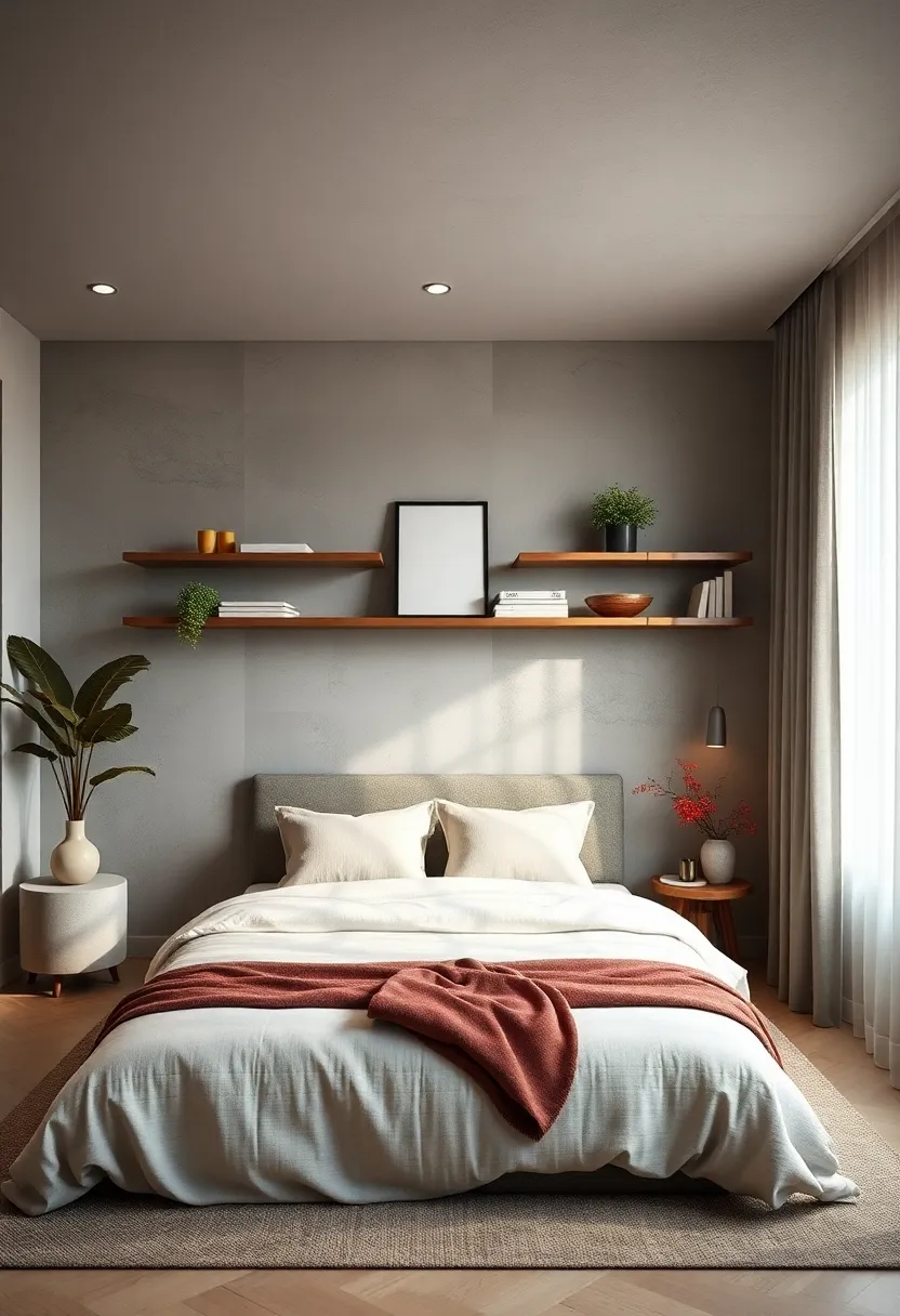 Choose monochromatic open shelves​ that match your wall color to achieve a seamless and‌ sophisticated ​look