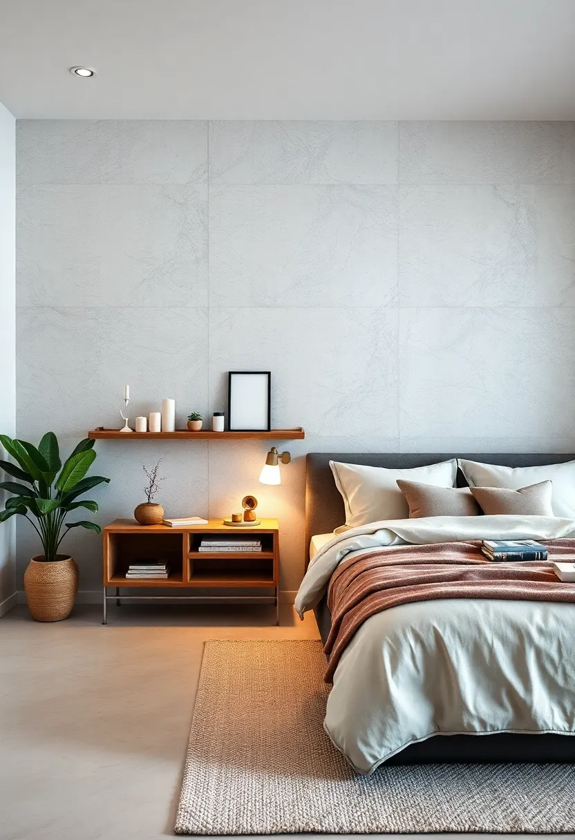 Create⁣ a bedside open shelving ‌unit that ​combines space ⁢for nighttime‌ essentials with sleek minimal design