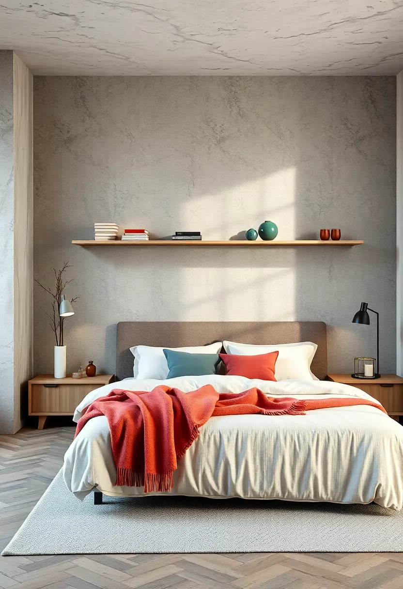 Layer ‌thin metal wireframe shelves for a delicate and modern ⁣take on ⁤open storage in your ⁤sleeping sanctuary