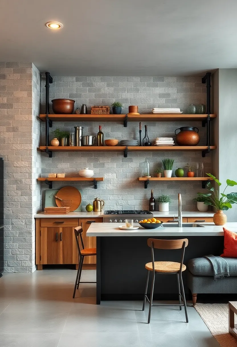 Hang Industrial-style Pipe Shelves for a Steampunk-Inspired Culinary Space