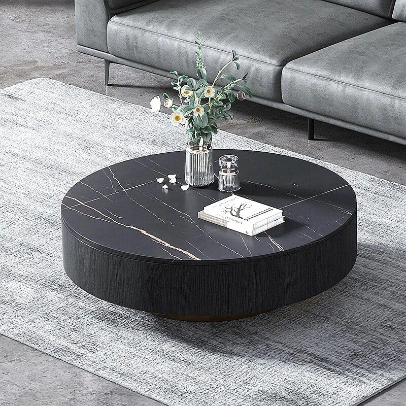 Our Take on the Luxury Italian Marble Round Coffee Table: ⁤Stylish & Durable