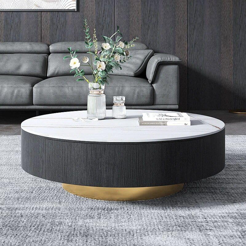 Our Take on the Luxury Italian Marble ‌Round ​Coffee Table: Stylish & Durable