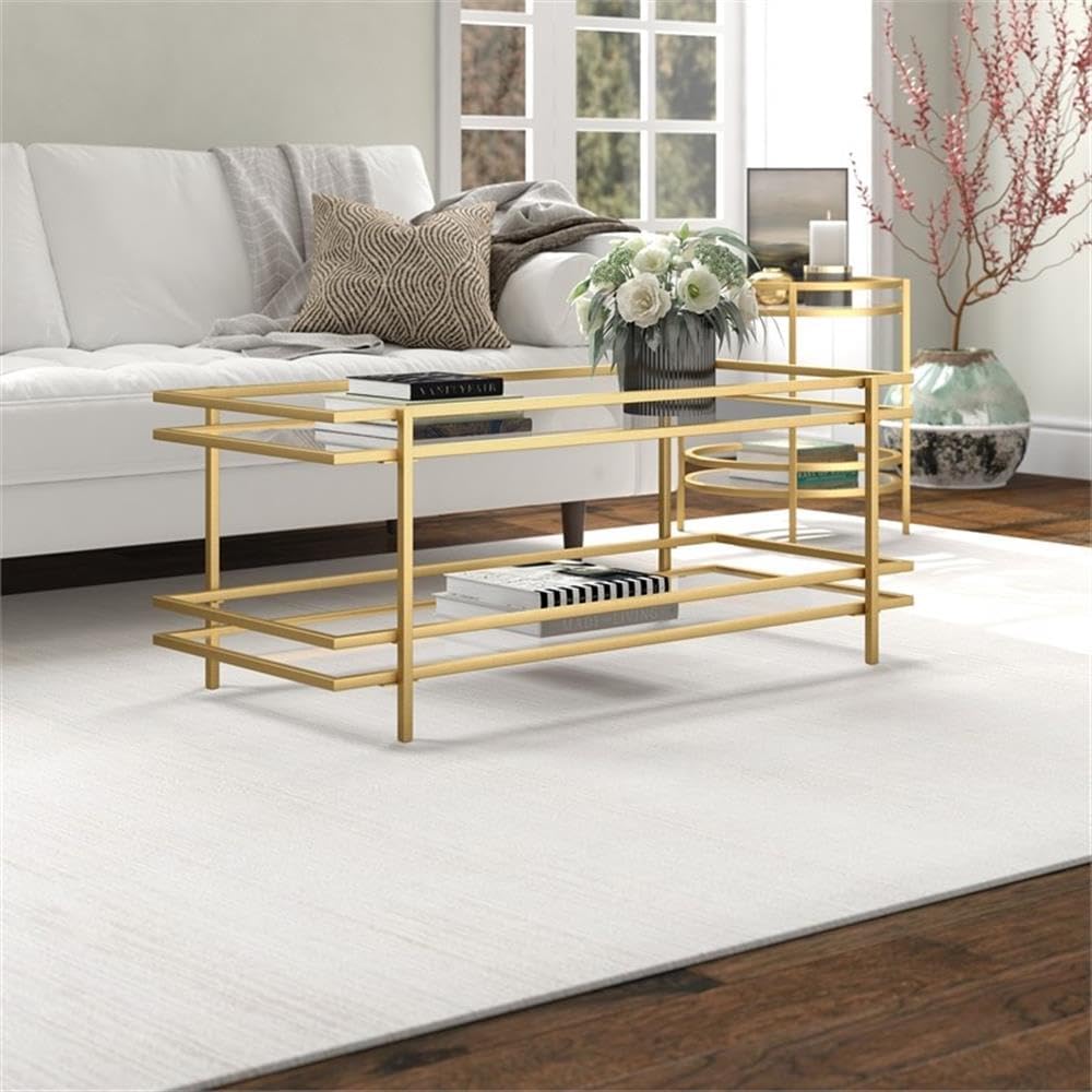 Why We Love the ‍Robillard⁣ Brass Coffee Table's Sleek Design
